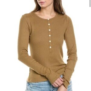RAG & BONE
The Knit-rib Henley Top In Khaki